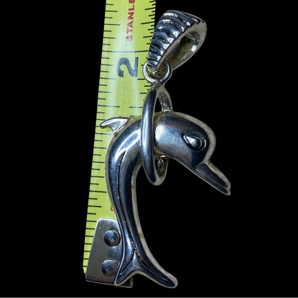 Vintage Dolphin Pendant in Silver (Tone/SP*) 14 grams - Picture 6 of 6